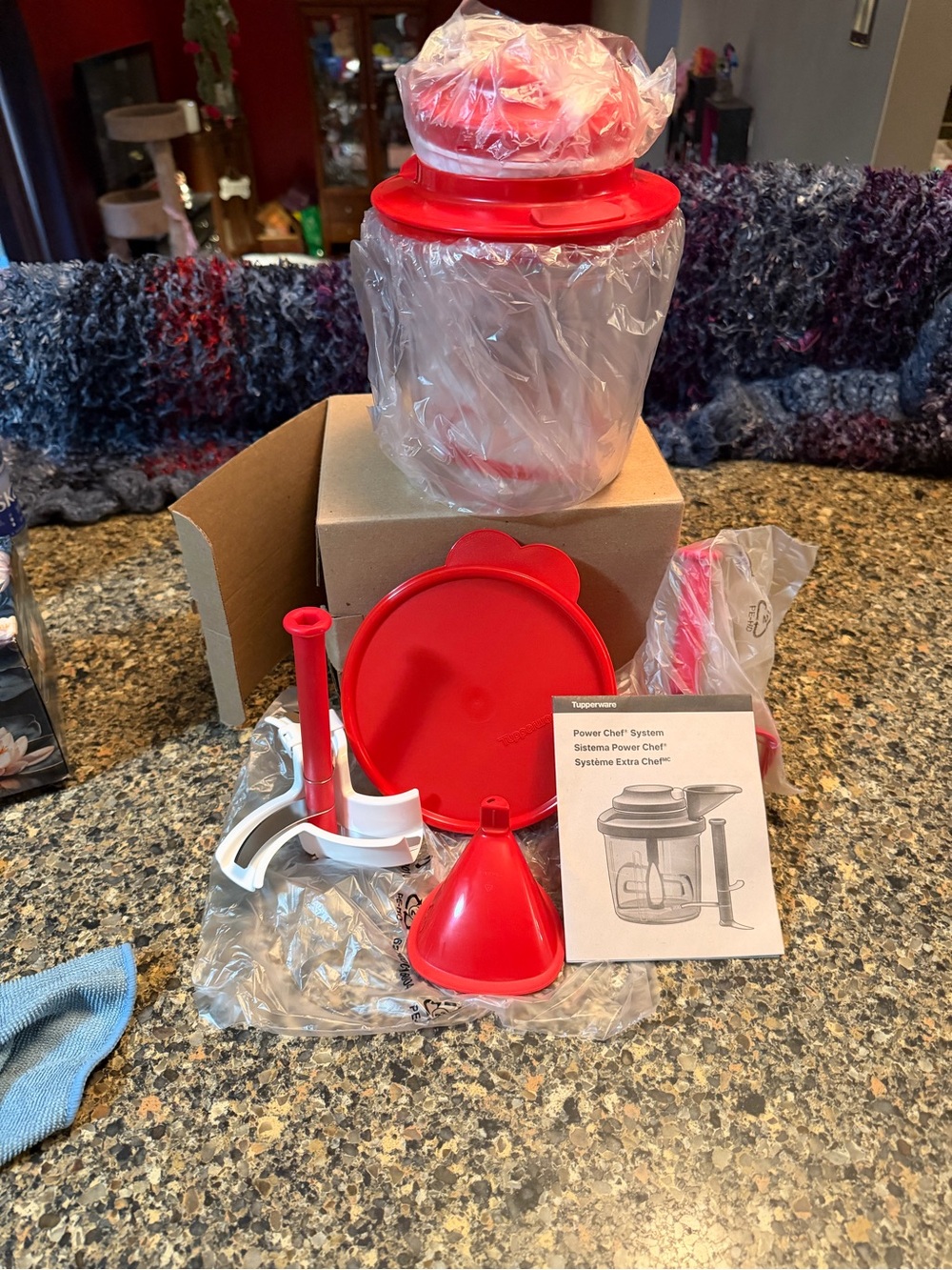 Tupperware Red Power Chef System Replacement Accessories
